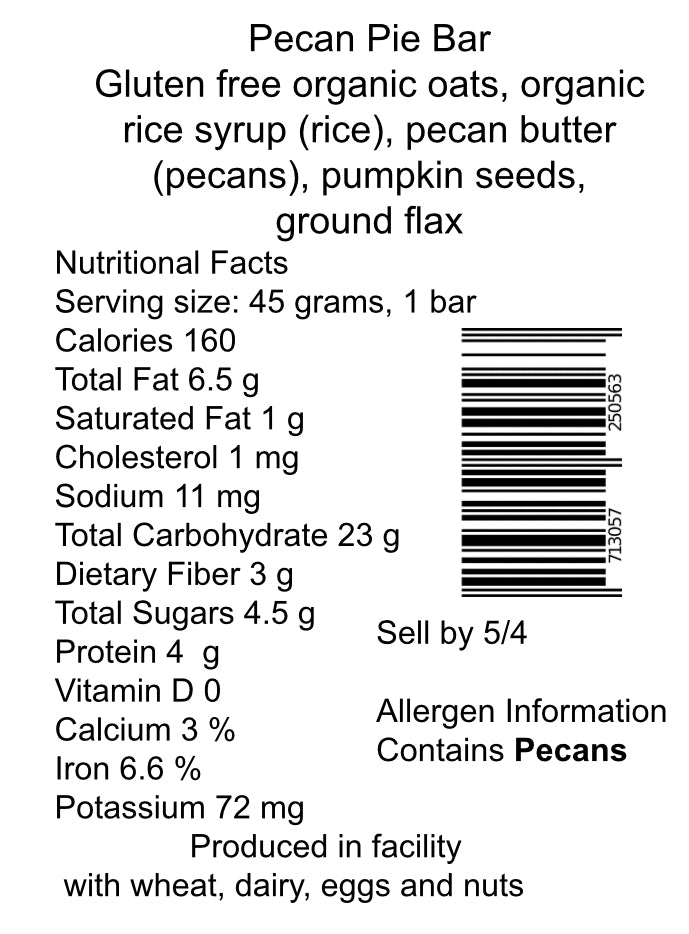 Pecan Pie Granola Bar